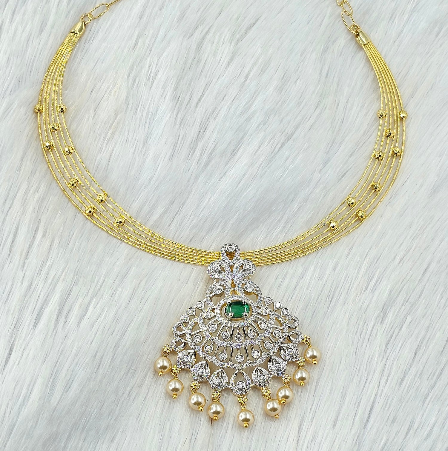 92.50 Gold Plated Silver Necklace 261