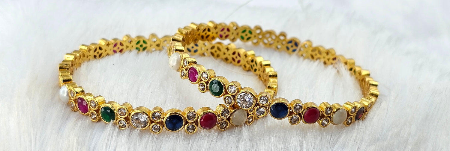 92.50 Gold Plated Silver Bangle 127