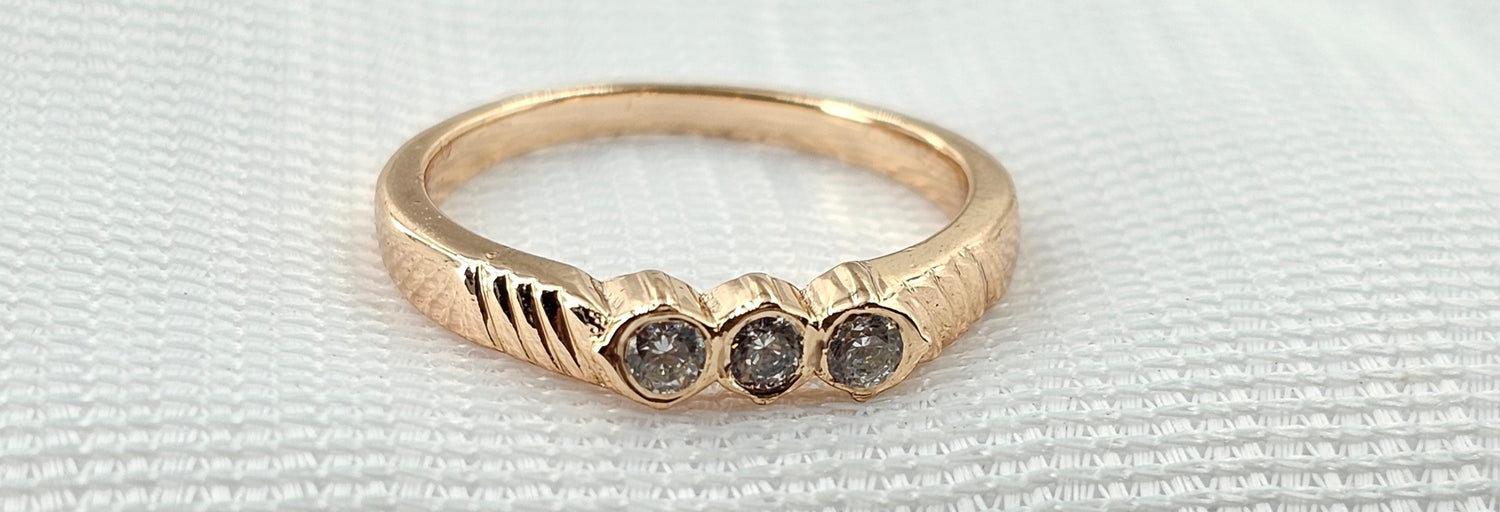 92.50 Silver Rose Gold Plated Gents Ring 60