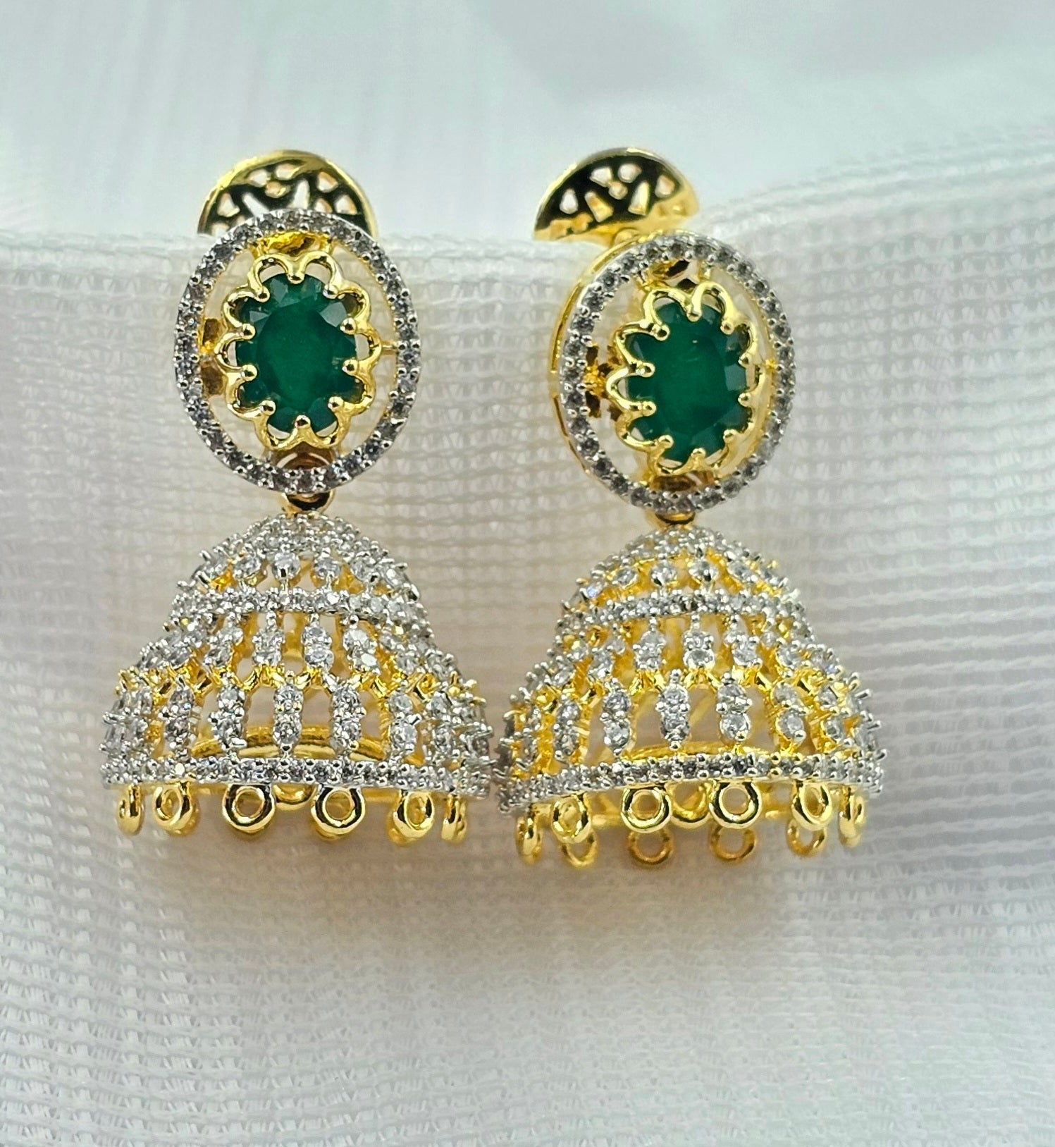 92.50 Silver Gold Plated Earring 117