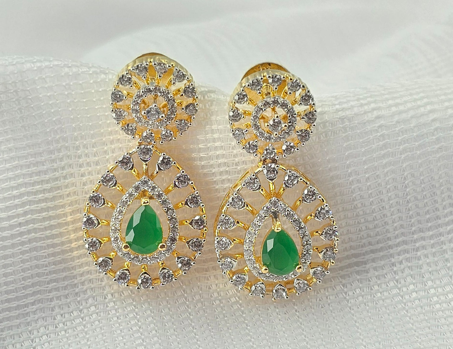 92.50 Gold Plated Silver Earring 115
