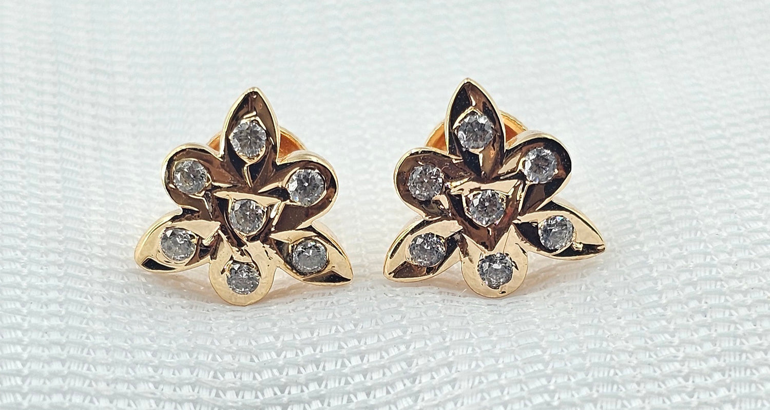 92.50 Silver Gold Plated Earring 121