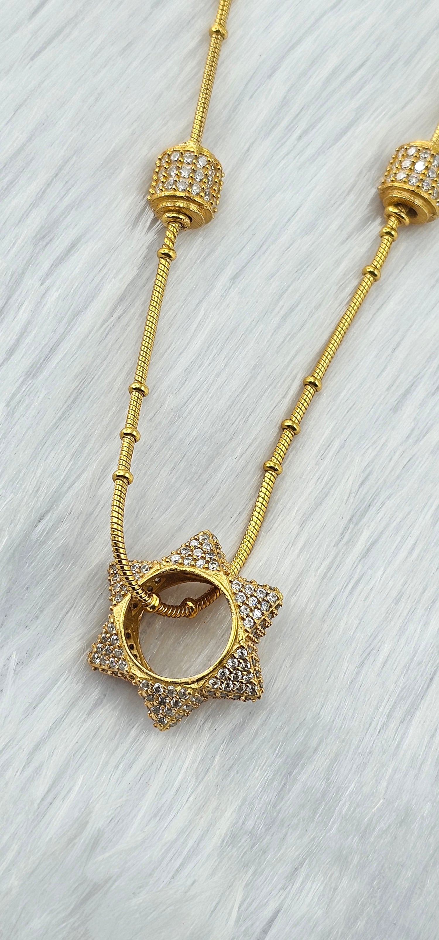 92.50 Silver Gold Plated Chain 7