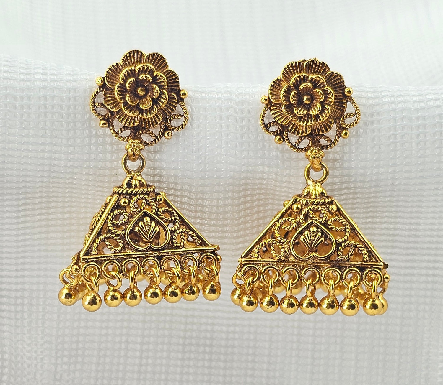 92.50 Gold Plated Silver Earring 84