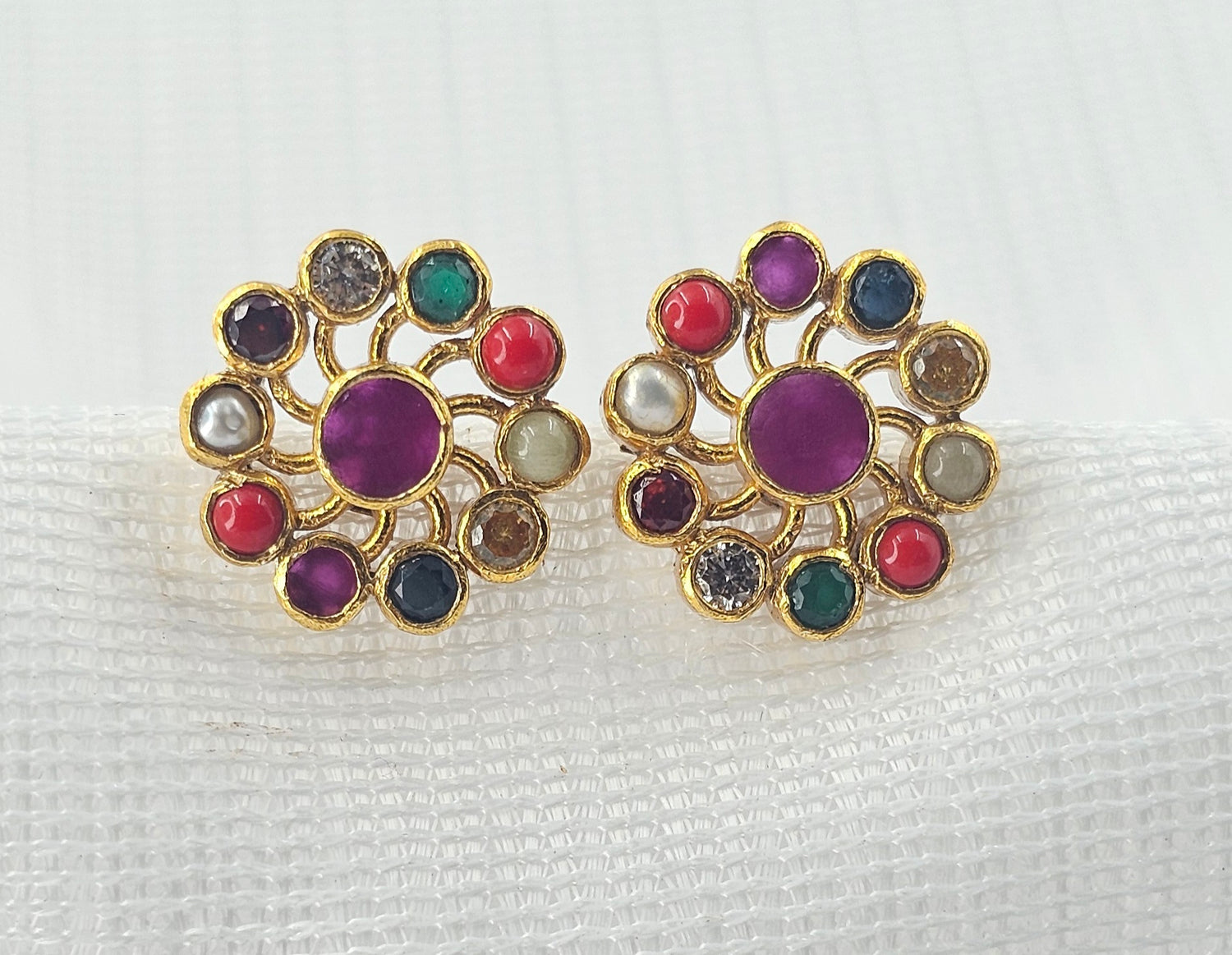 92.50 Gold Plated Silver Earring 68