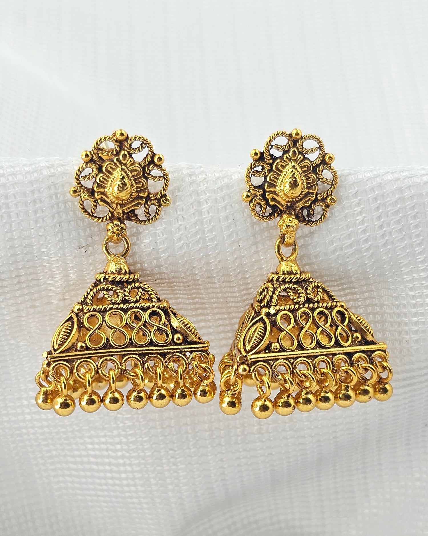 92.50 Gold Plated Silver Earring 85