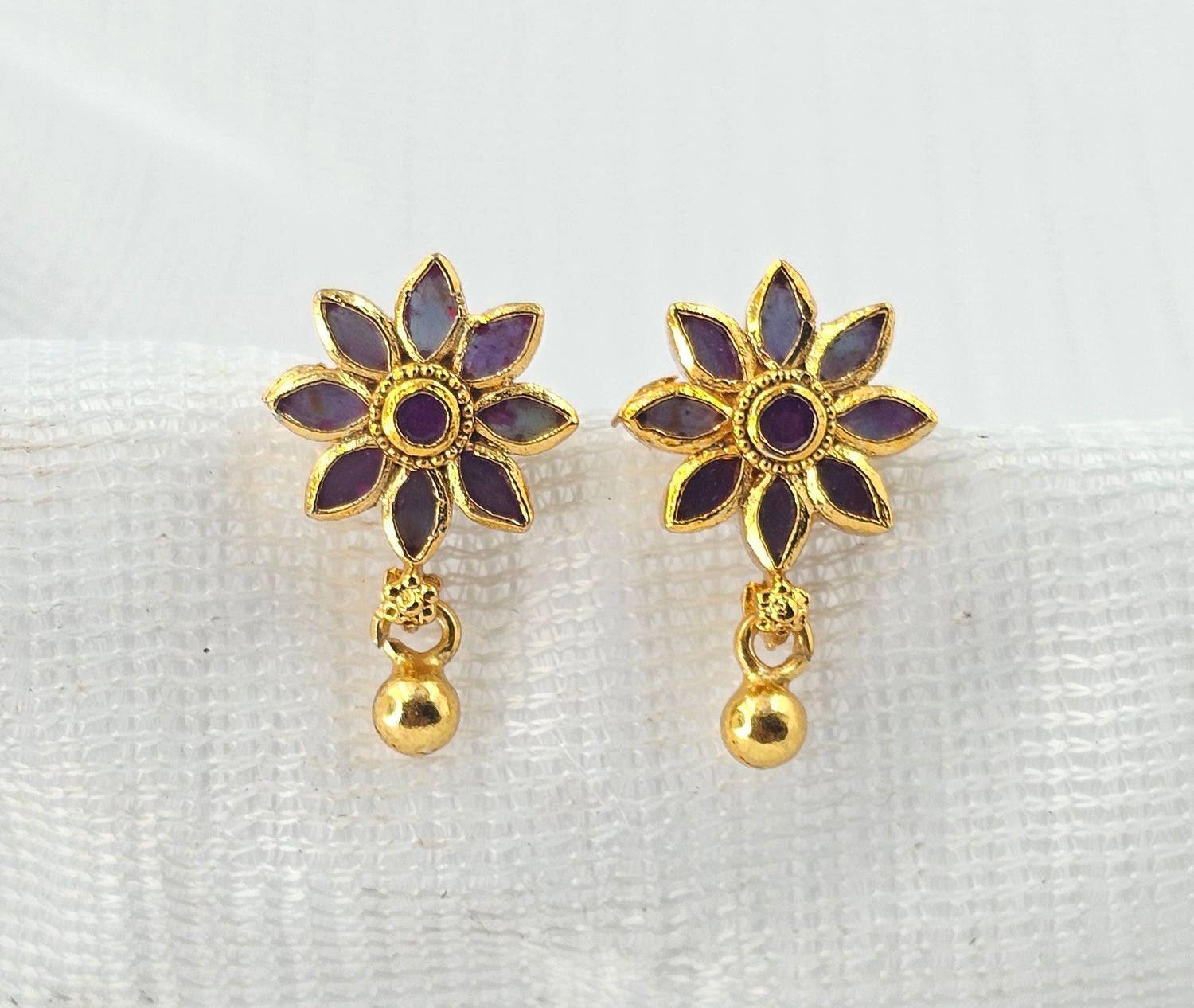 92.50 Gold Plated Silver Earring 112