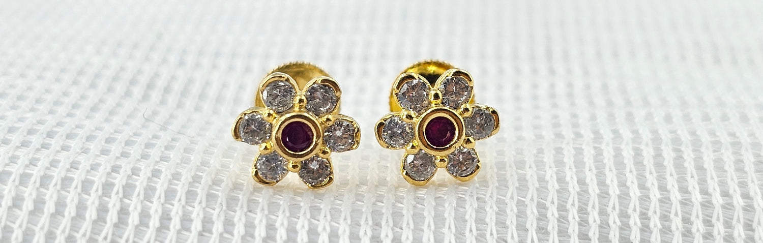 92.50 Silver Gold Plated Earring 137