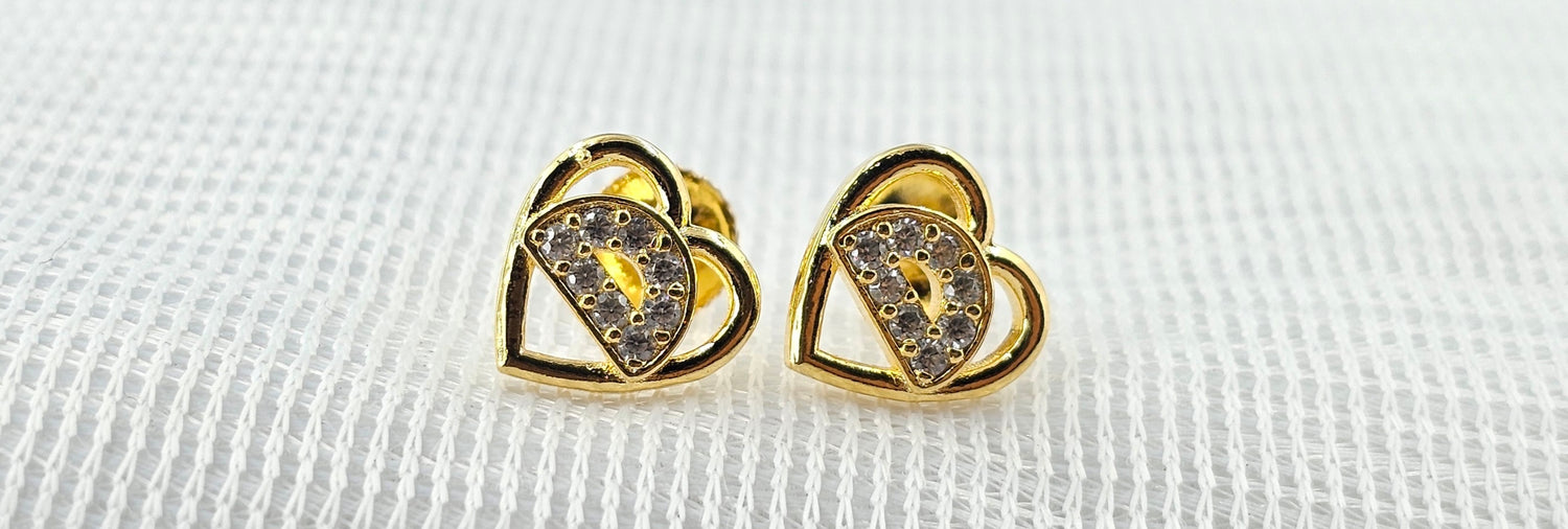 92.50 Silver Gold Plated Earring 144