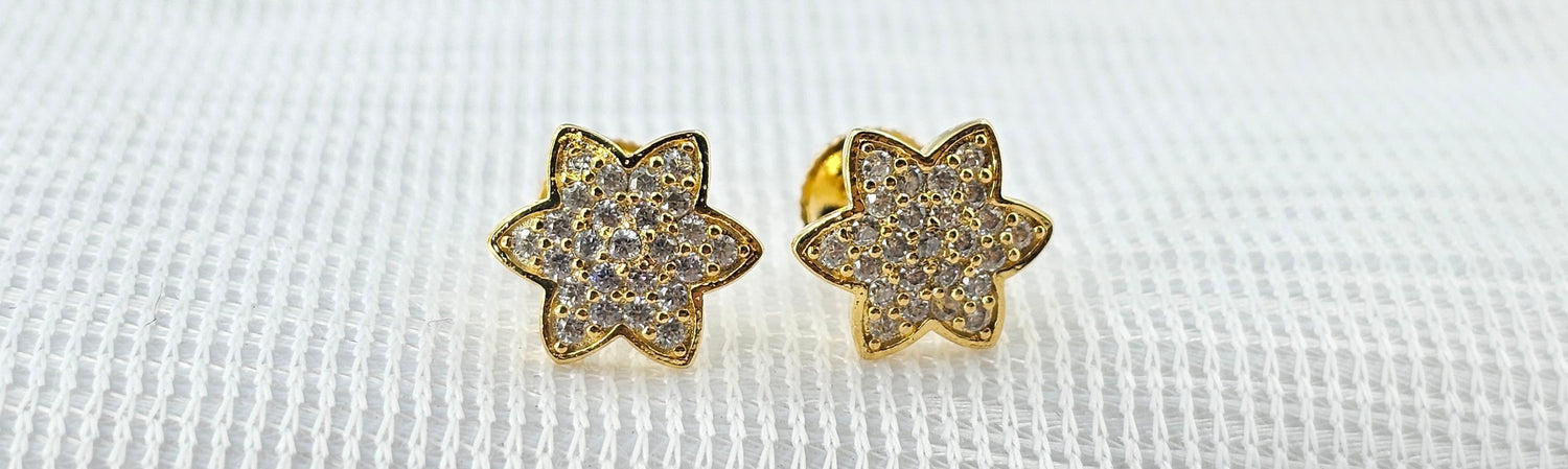 92.50 Silver Gold Plated Earring 140