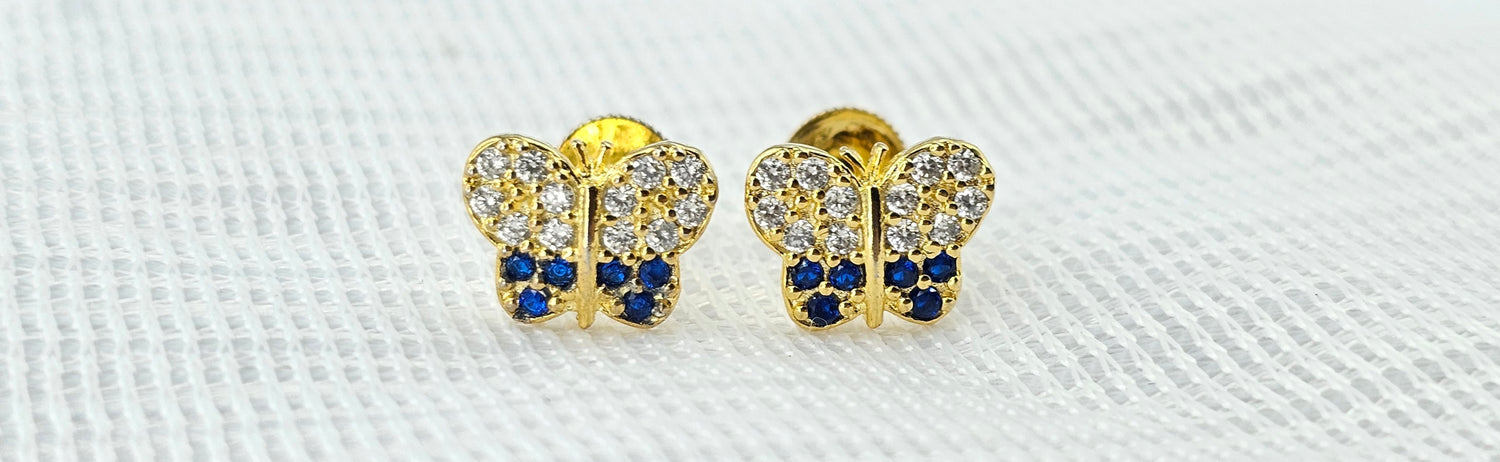 92.50 Silver Gold Plated Earring 138
