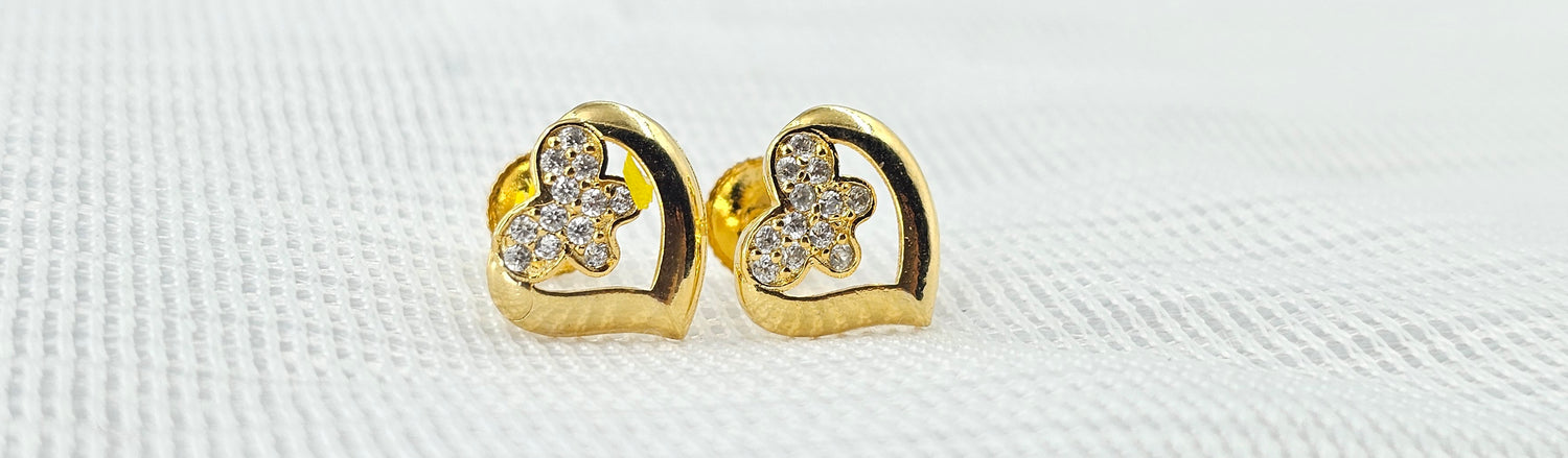 92.50 Silver Gold Plated Earring 143