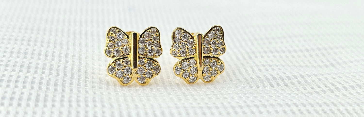 92.50 Silver Gold Plated Earring 133