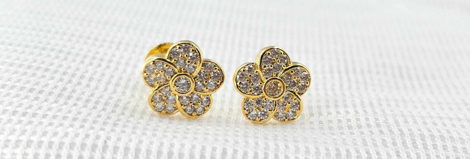 92.50 Silver Gold Plated Earring 141