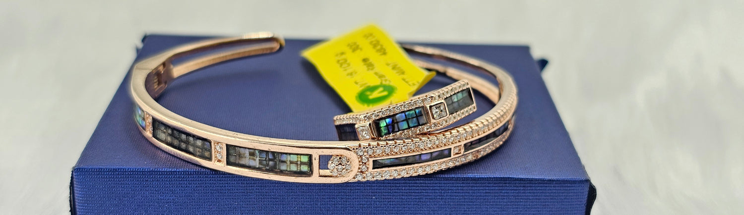 92.50 Silver Rose Gold Plated Bracelet  5