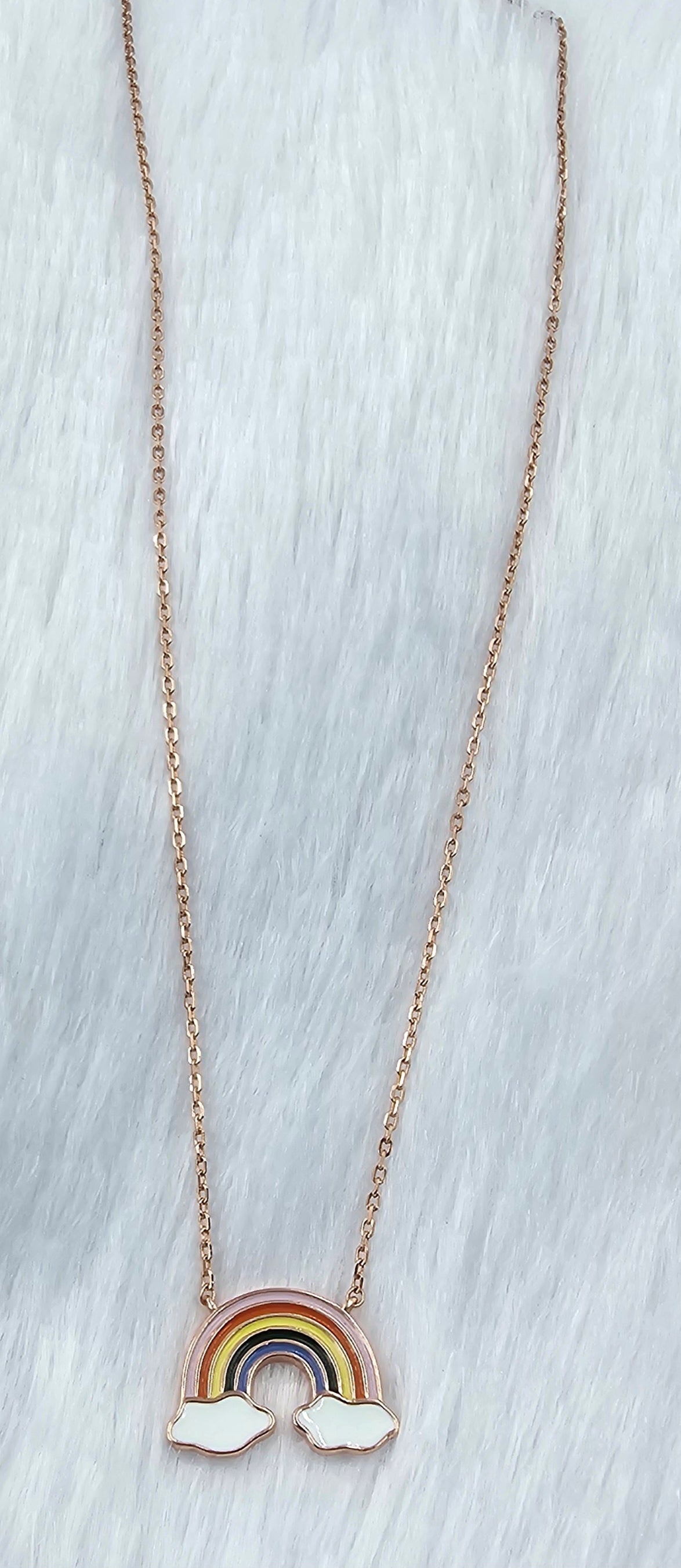 92.50 Rose Gold Plated Chain Pendent Set 138