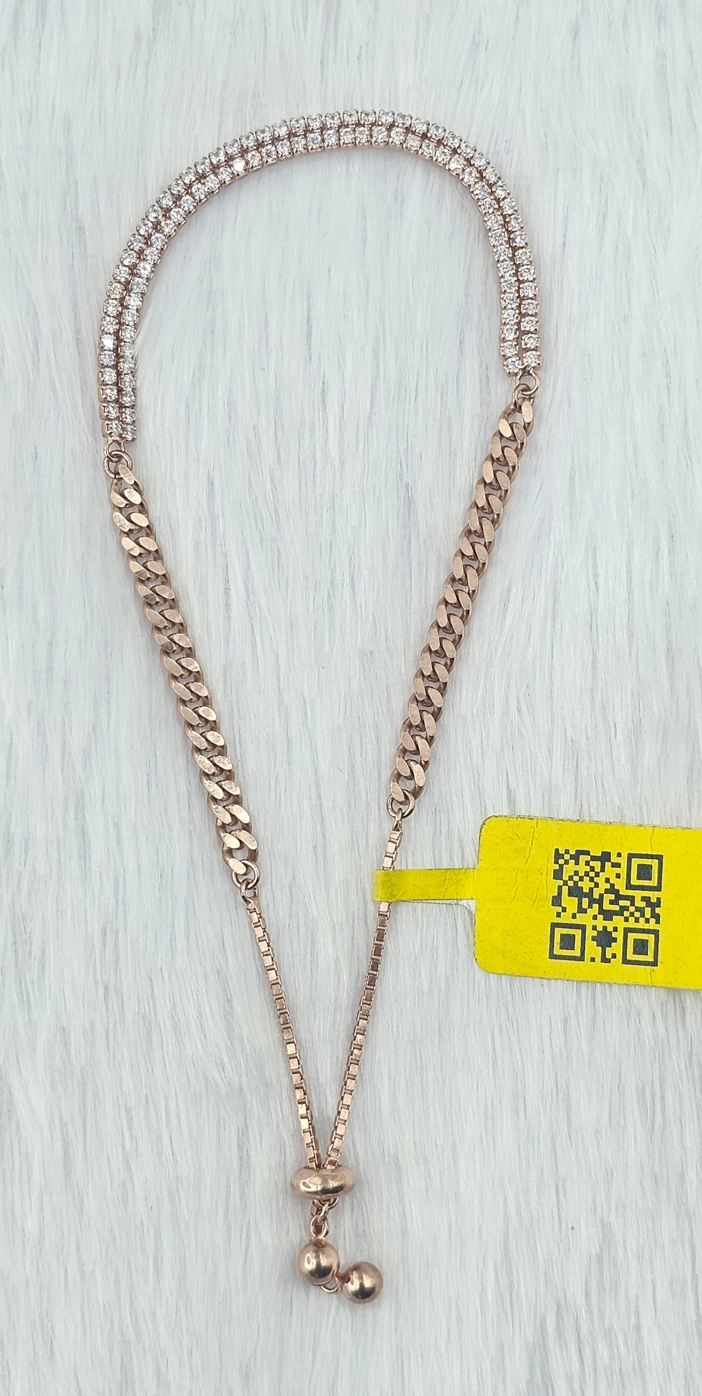 92.50 Rose Gold Plated Silver Bracelet  20