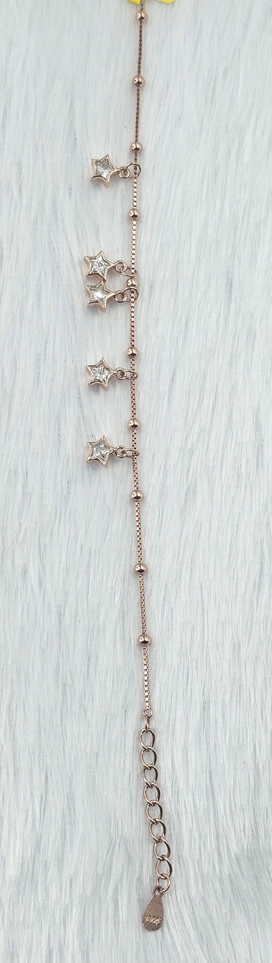 92.50 Rose Gold Plated Silver Bracelet  25