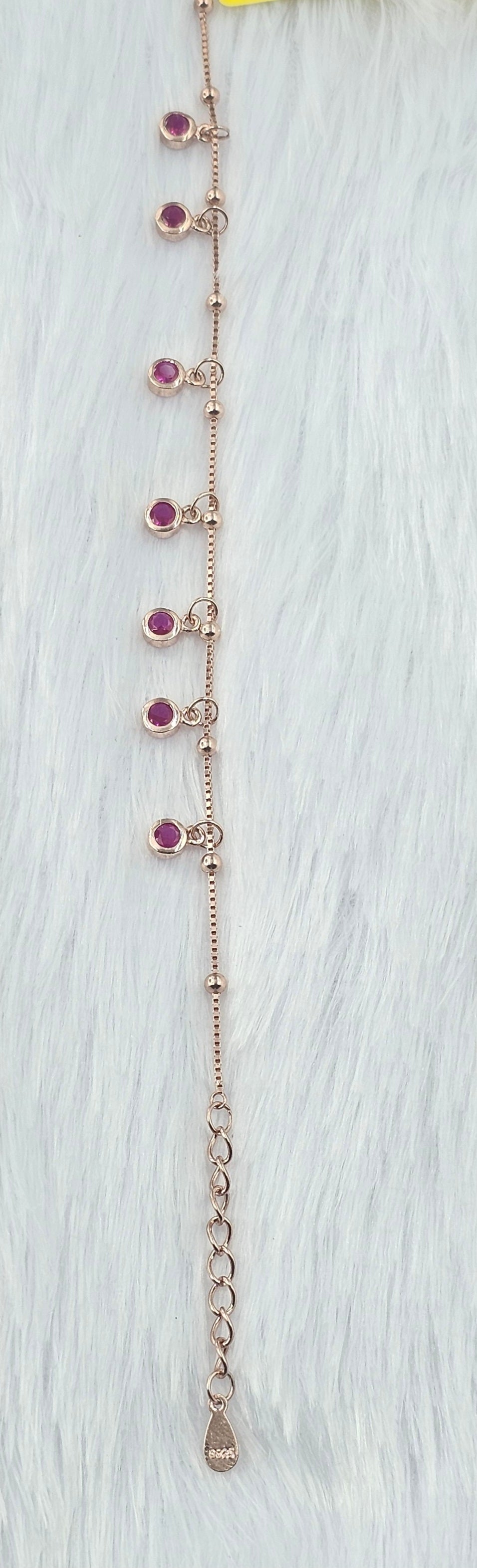 92.50 Rose Gold Plated Silver Bracelet  27