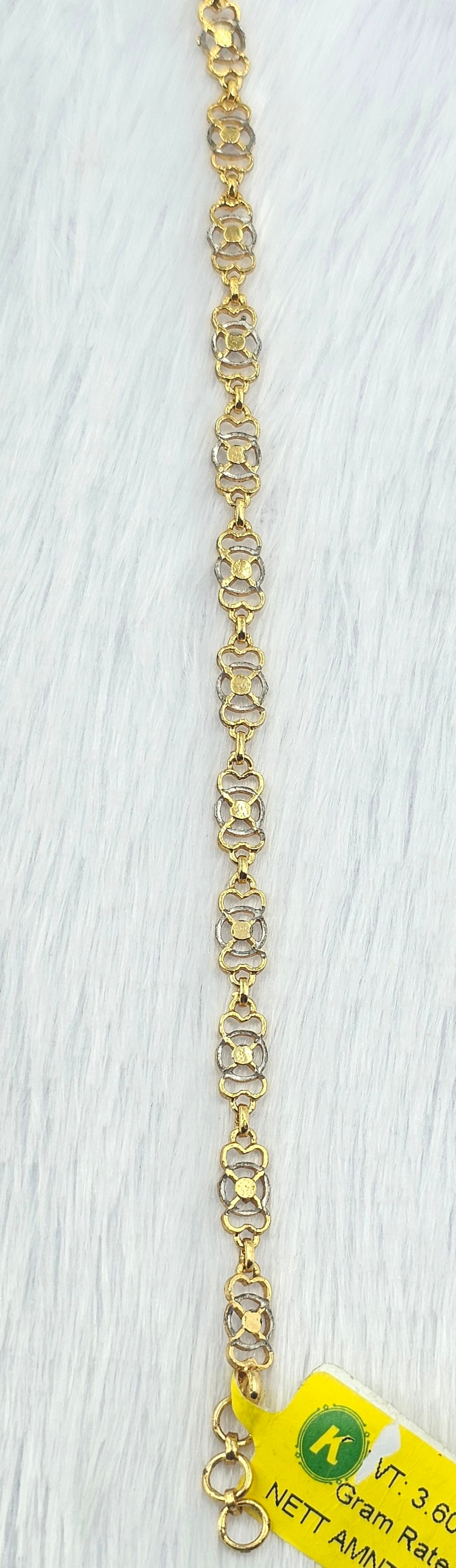 92.50  Gold Plated Silver Bracelet  73