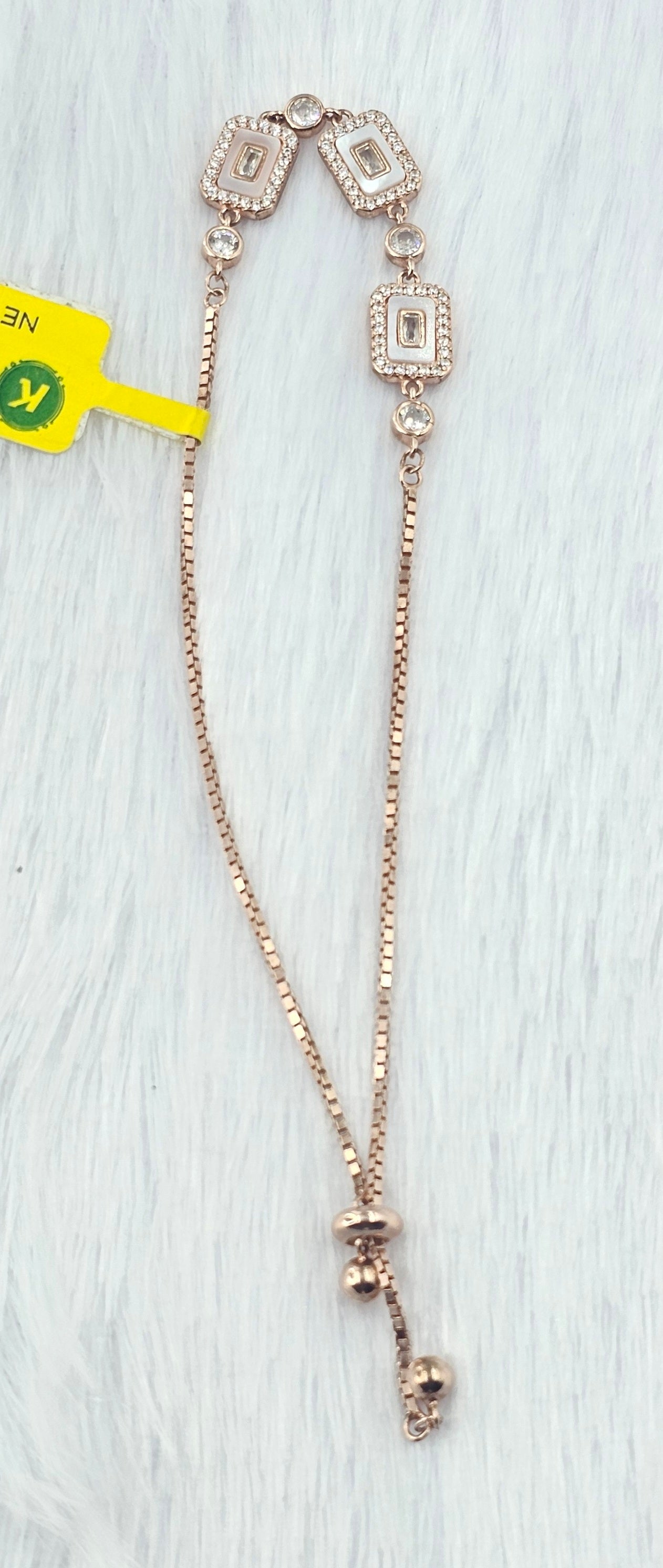 92.50 Rose Gold Plated Silver Bracelet  113