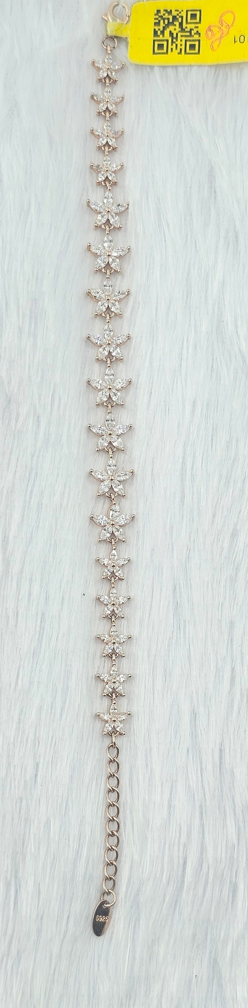 92.50 Rose Gold Plated Silver Bracelet  135