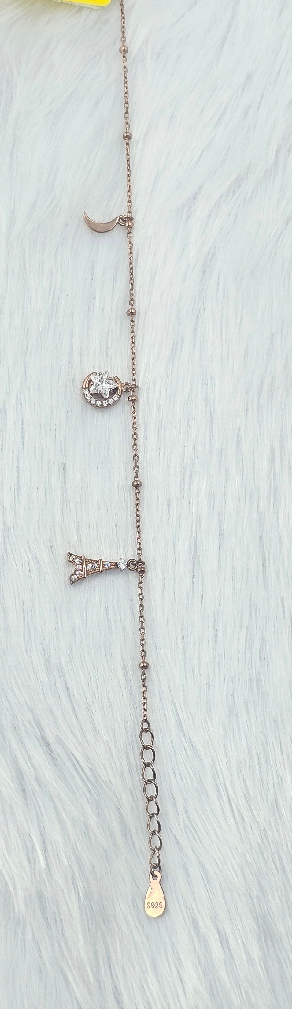 92.50 Rose Gold Plated Silver Bracelet  159