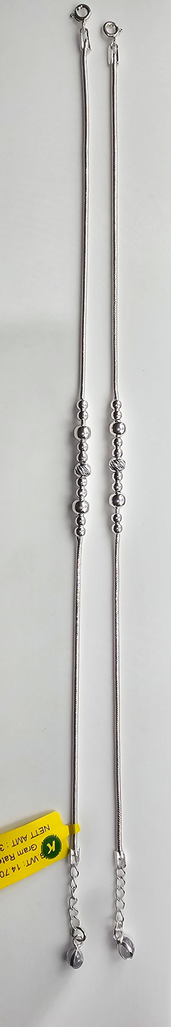 92.50 Silver Anklet 327