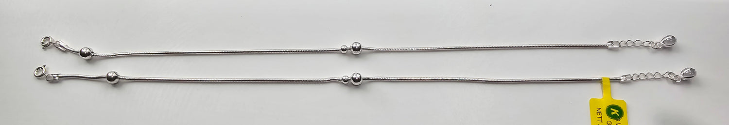 92.50 Silver Anklet 337