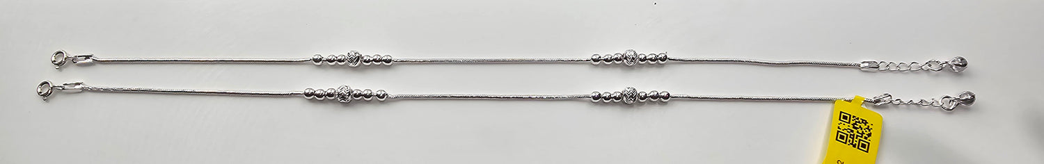 92.50 Silver Anklet 344