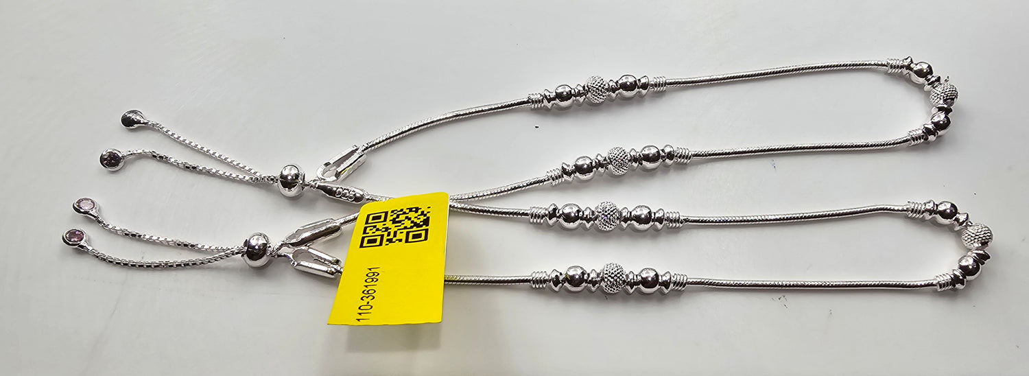 92.50 Silver Anklet 341