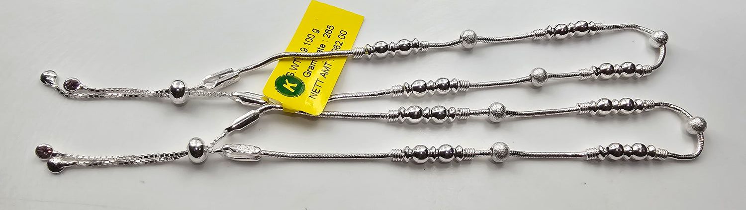 92.50 Silver Anklet 343