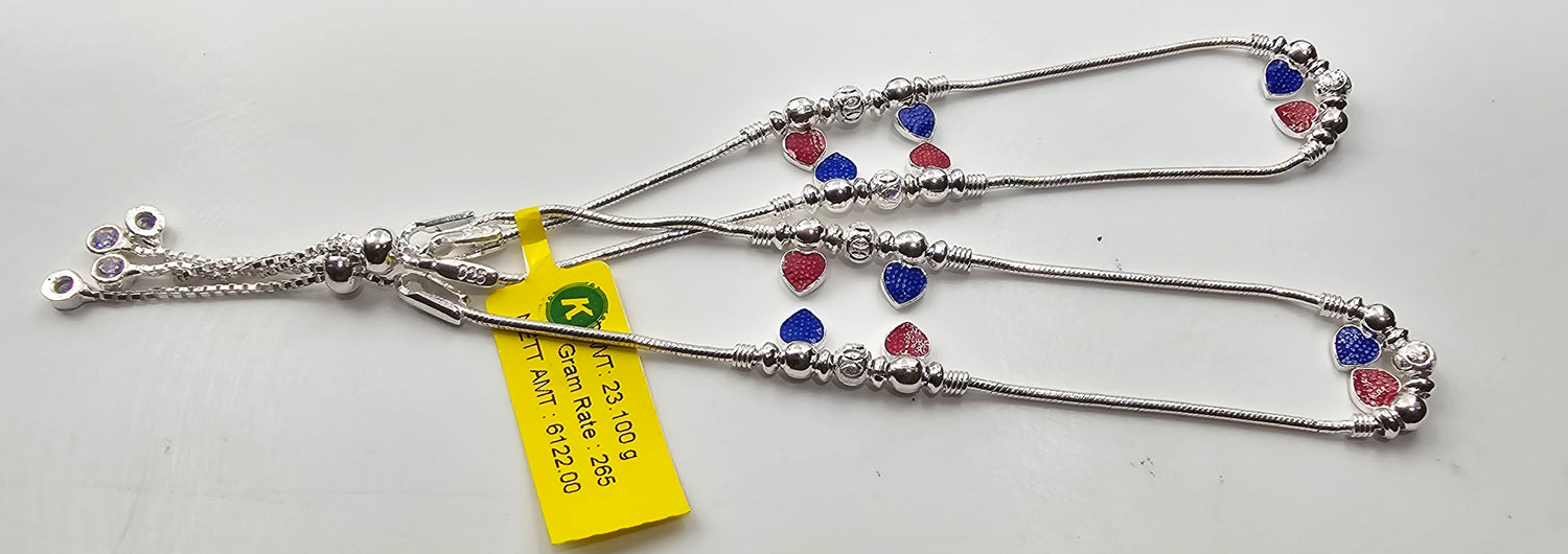 92.50 Silver Anklet 342