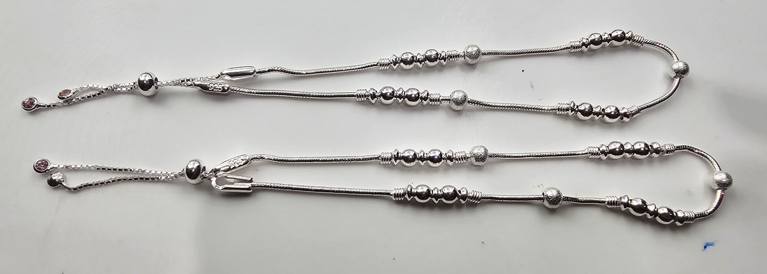 92.50 Silver Anklet 346