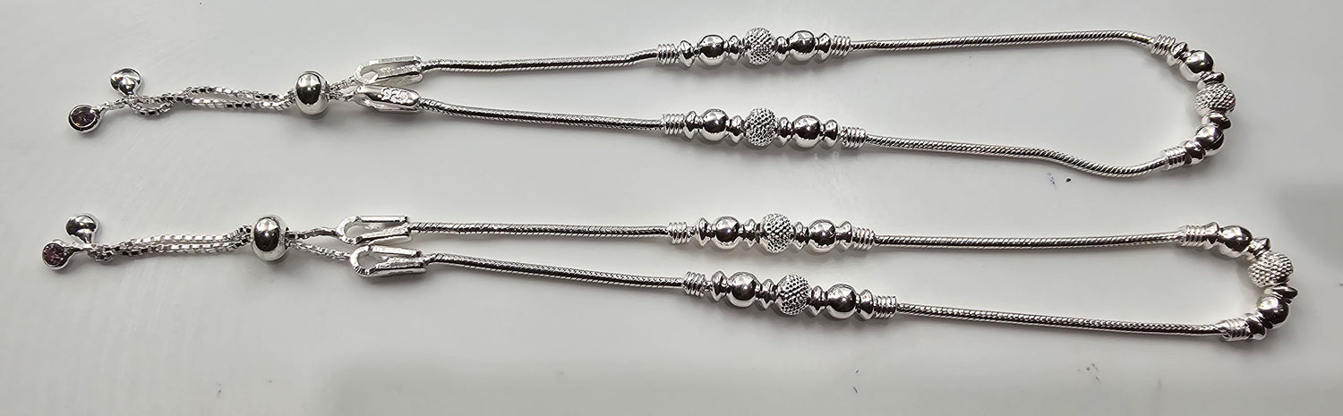 92.50 Silver Anklet 345