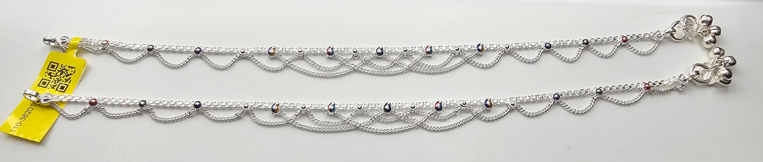 92.50 Silver Anklet 331