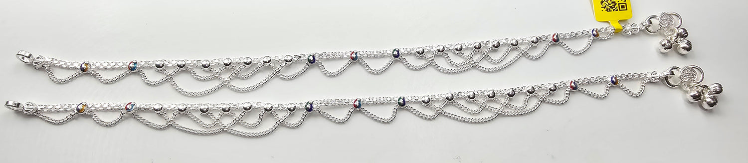 92.50 Silver Anklet 332