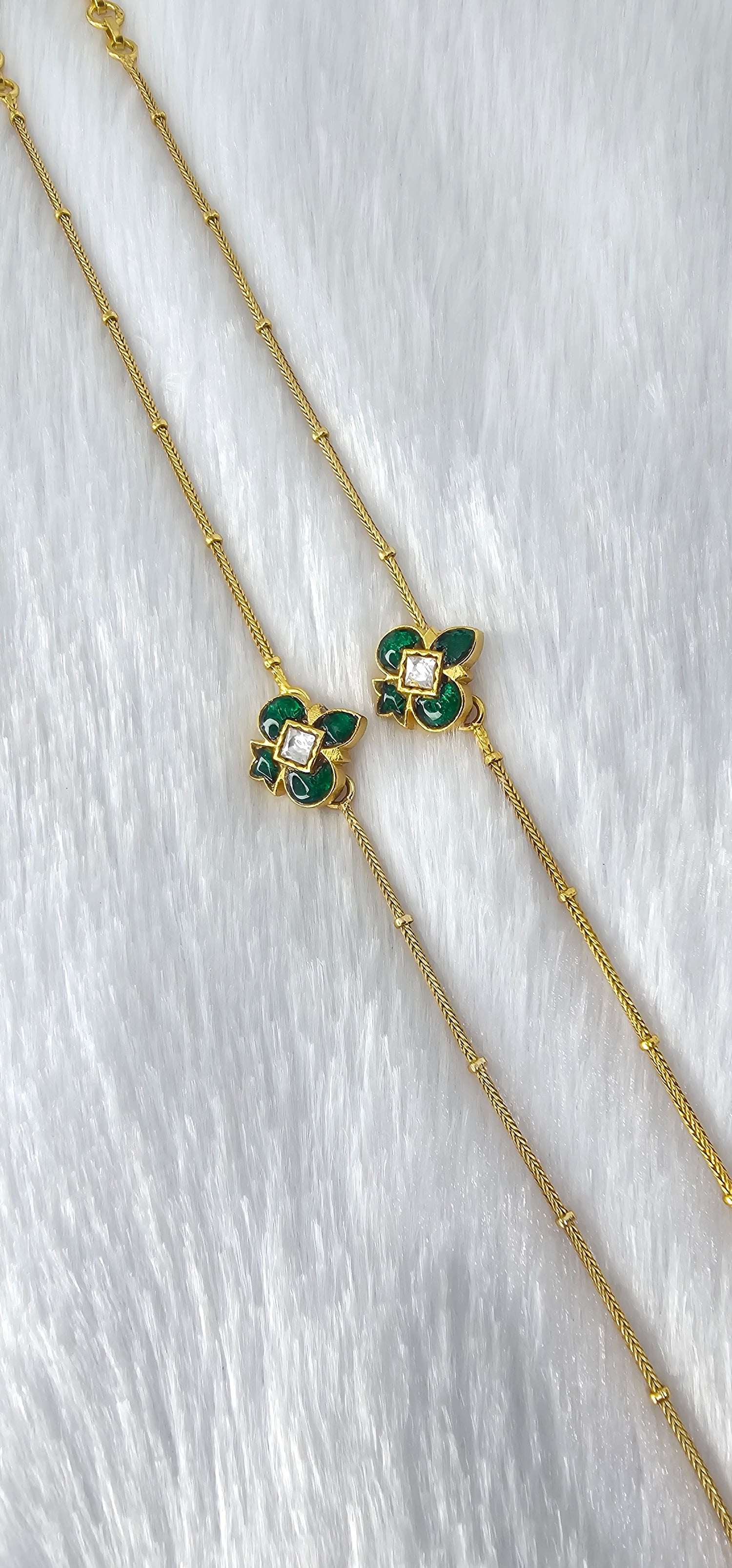 92.50 Gold Plated Silver Anklet  353