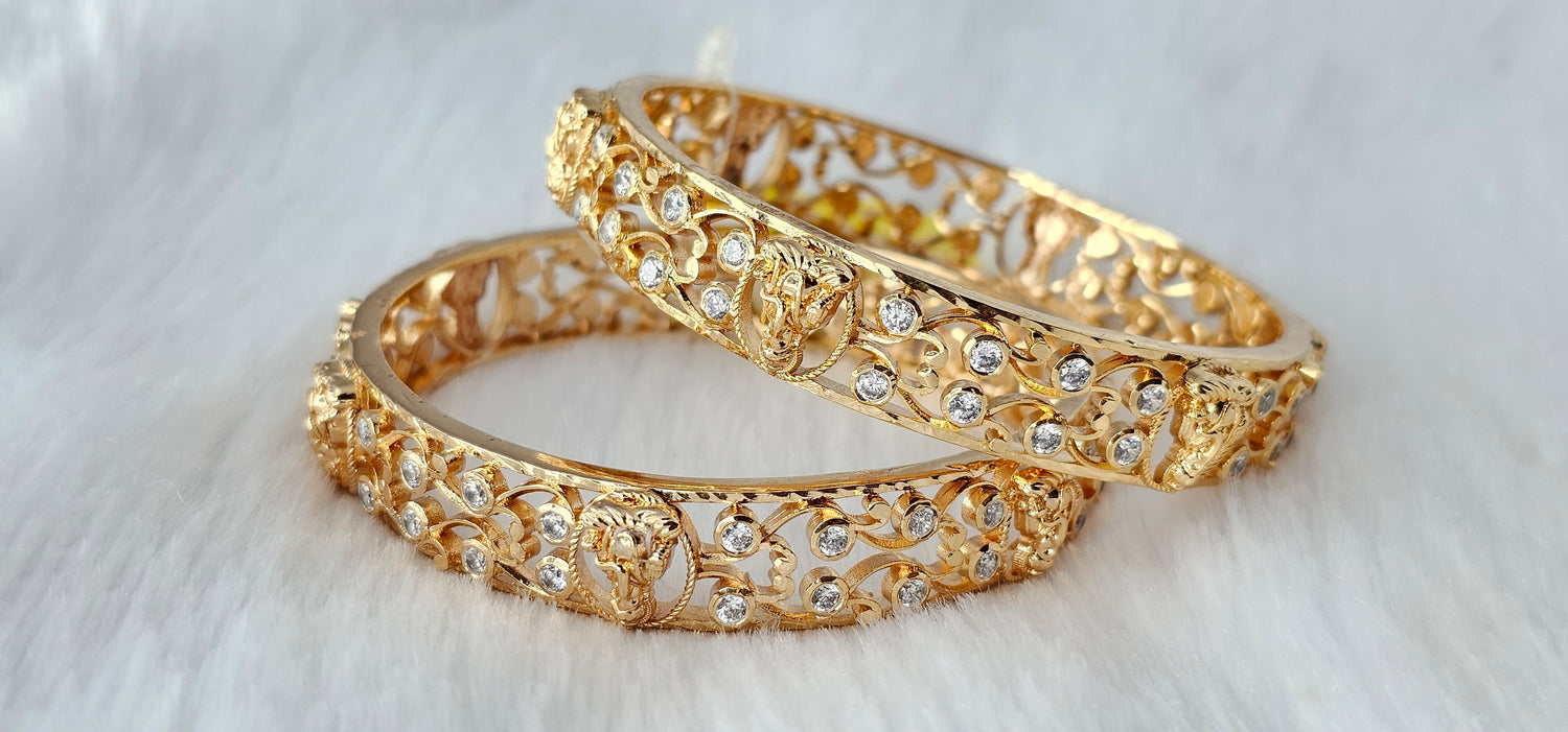 92.50 Gold Plated Silver Bangle 126