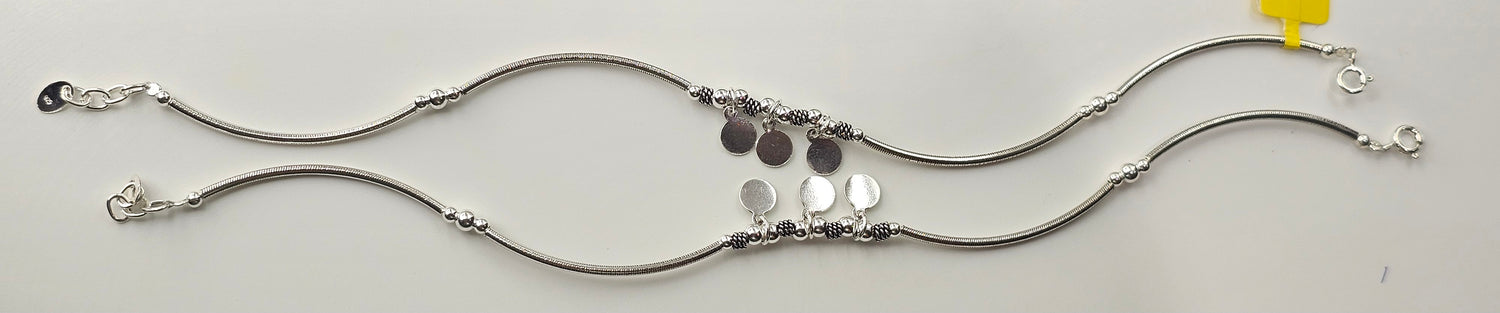 92.50 Silver Anklet 379