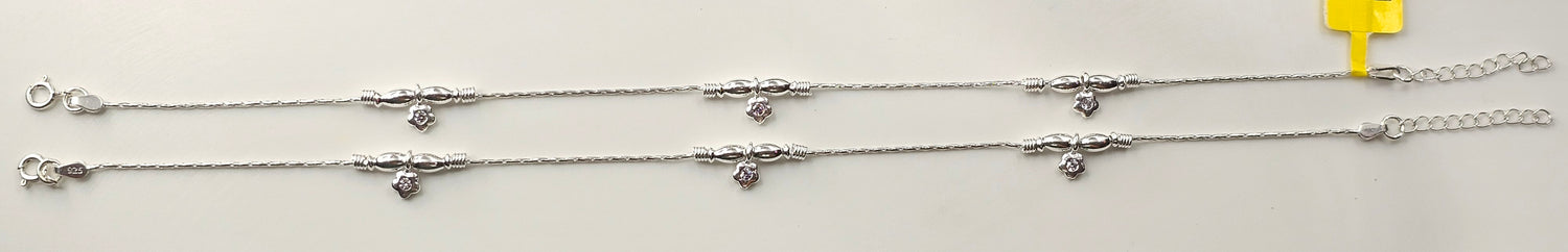 92.50 Silver Anklet 372