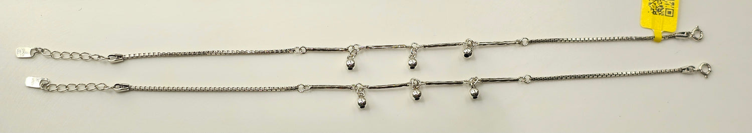 92.50 Silver Anklet 374