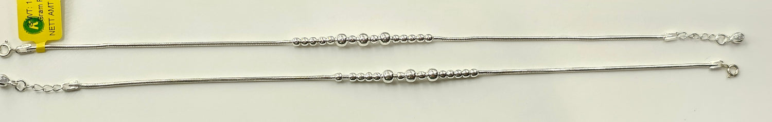 92.50 Silver Anklet 366