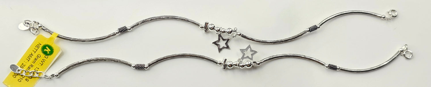 92.50 Silver Anklet 368