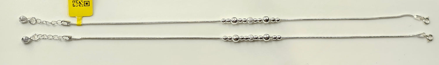 92.50 Silver Anklet 376