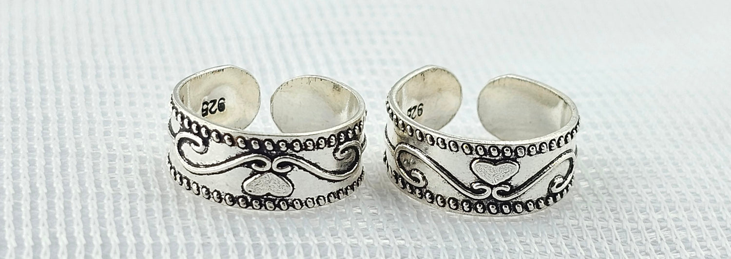 92.50 Silver Toe Ring  625