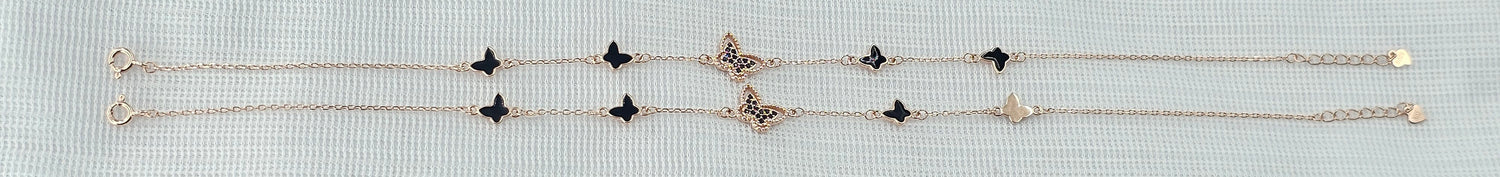 92.50 Gold Plated Silver Anklet  391
