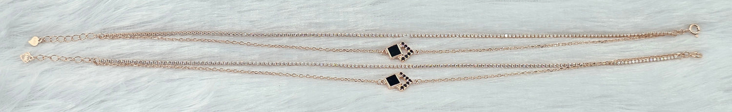 92.50 Gold Plated Silver Anklet 394
