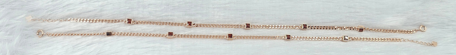 92.50 Gold Plated Silver Anklet  395