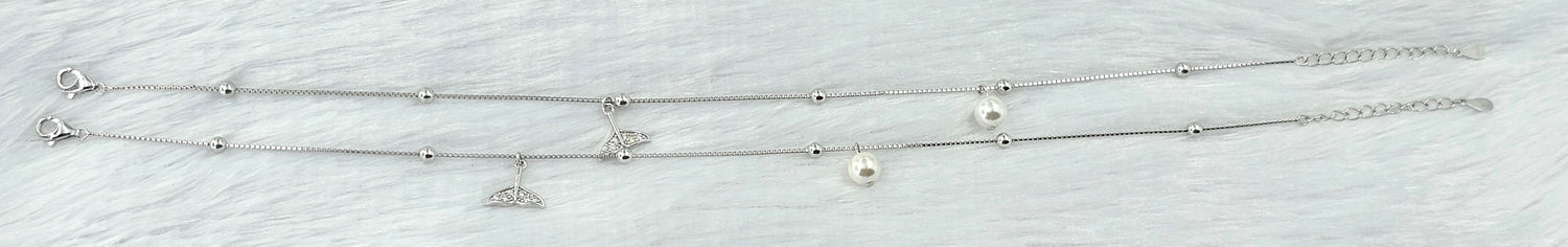 92.50 Gold Plated Silver Anklet  399